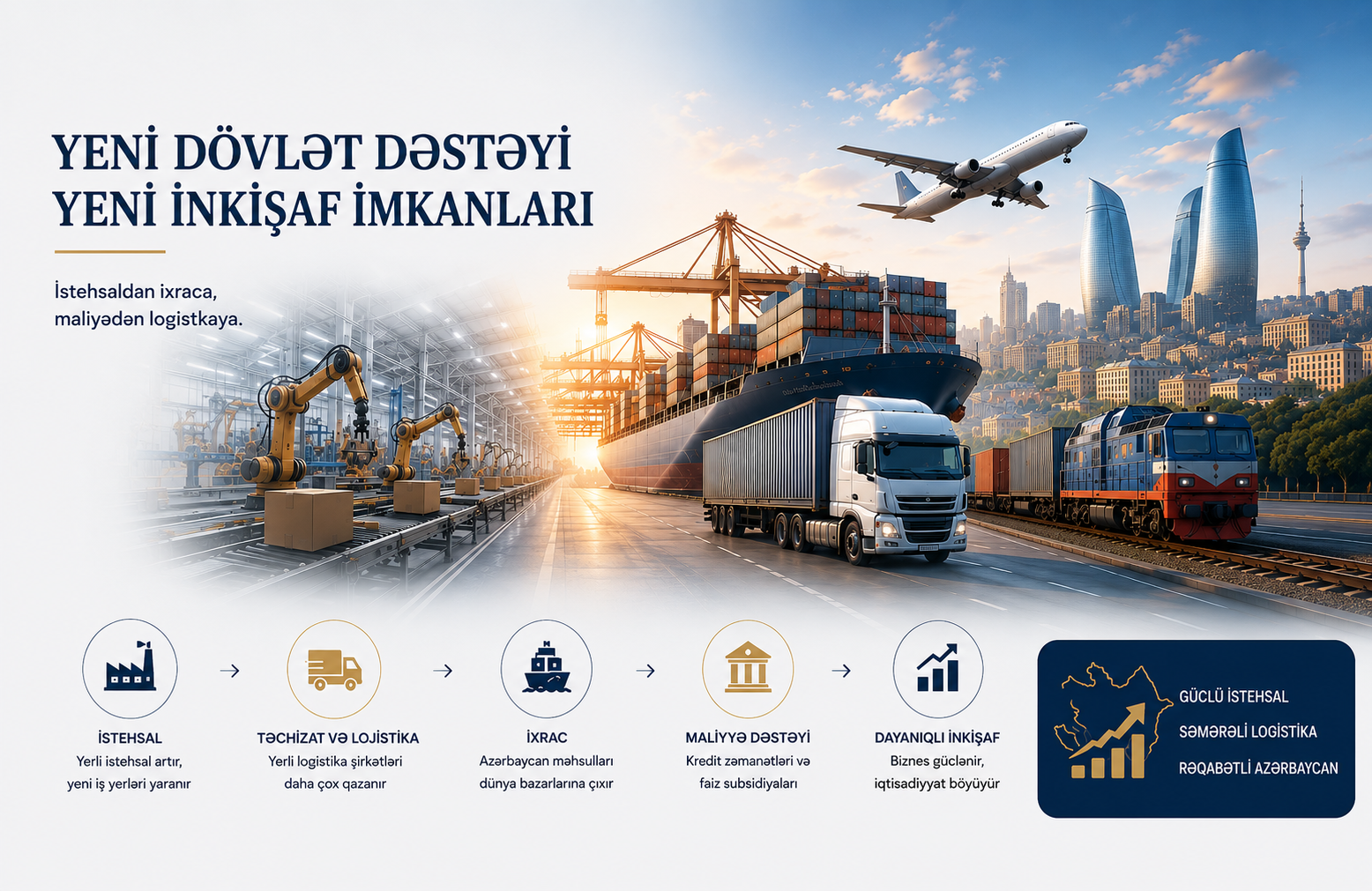 Sahibkarlar üçün Yeni Dövlət Dəstəyi: İxrac, Logistika və Kreditlərdə Yeni İmkanlar